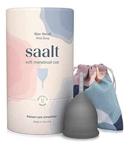 Saalt Soft Menstrual Cup - (gris, Pequeña)