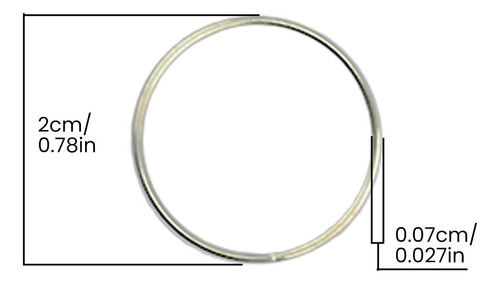 100 Piezas De 20 Mm De Hierro Llavero Llavero