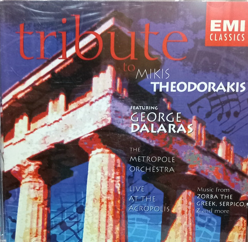 George Dalaras Tribute To Mikis Theodorakis Cd Música Griega (Usado)