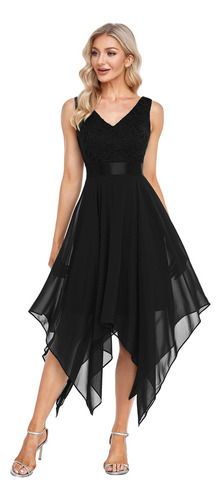 Vestido V Para Mujer D01v, Vestido Formal De Noche Con Cuell