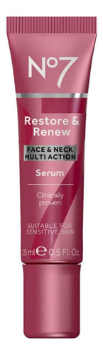 Sérum Antiedad No7 Restore & Renew Para Rostro Y Cuello, 15