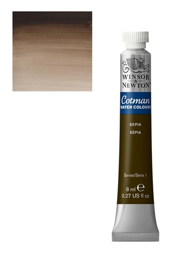 Acuarela Winsor & Newton Cotman 8ml Sepia