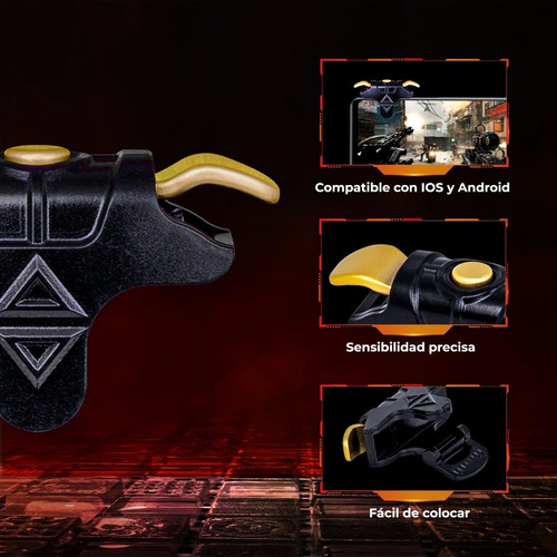 Gatillos Gamer Immortal Ajuste Universal Para Celular