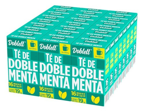 24 Pack Té Doblett Doble Menta - 384 Bolsas