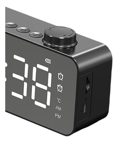 Radio Reloj Despertador Con Altavoz Bluetooth Radio Fm