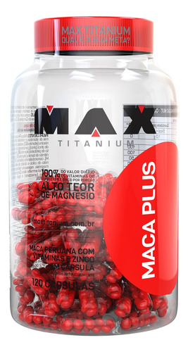 Maca Peruana - Aumento De Testosterona - Maca Plus - 120 Cps