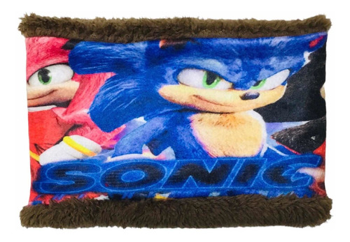 Cuello Diseño Sonic Para Niños De 3 A 8 Años