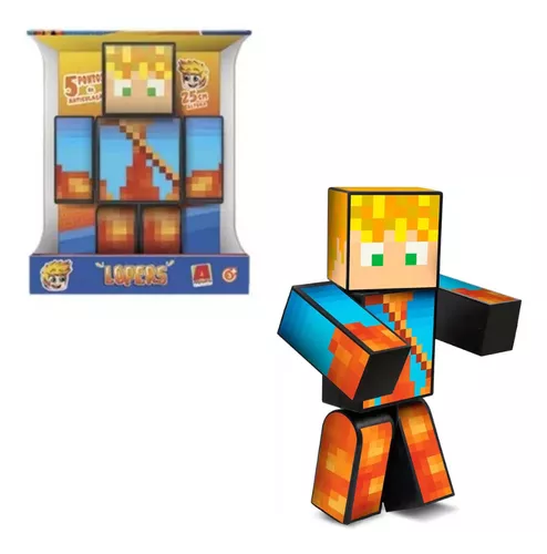 Boneco Minecraft Lopers 25cm Gamers Streamer Original