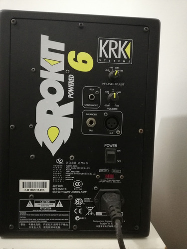 Par De Monitores Krk Rokit 6 Powered Rp6 - 1ª Geração - 110v