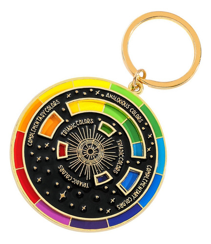 Llavero Colgante Con Forma De Rueda (bk), Accesorio Moderno