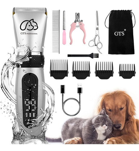 Maquina De Peluquería Canina Kit Mascotas Inalámbrica Full