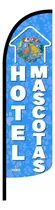 Comprar Funda Bandera Publicitaria Promocity Hotel Mascotas Azul 4x1 Funda Hotel Mascotas Azul