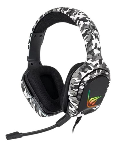 Auricular Gamer Havit Hv-h653 Camuflado Con Adaptador 2 A 1 