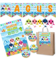 Comprar Kit Imprimible Baby Shark Invitaciones Candy Bar Editable