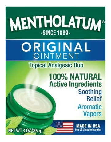 Unguento Mentholatum Original 3oz Importado