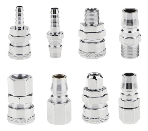 9 Pcs Conector Neumático Acoplamiento Acoplador De