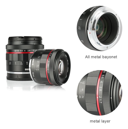 Meike Mk Fe 50mm F/1.7 Large Aperture Manual Focus Lens Sony Full Frame E-mount Mirrorless Cameras A7iii A9 Nex 3 Nex 3n Nex 5 Nex 5t Nex 5r Nex 6 7 A5000 A5100 A6000 A6100 A6300 A6500