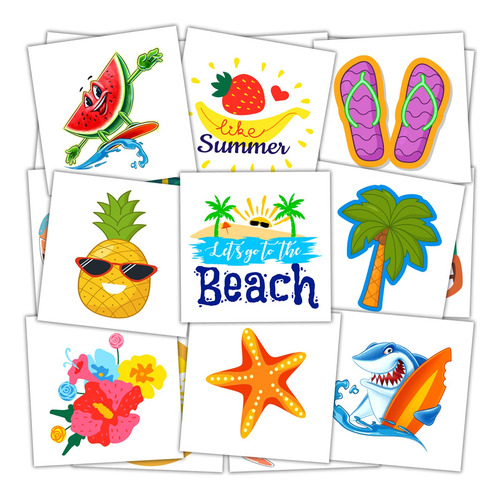 Tatuajes Infantiles Para Fiestas De Verano En La Playa