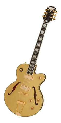 Imagen 2 de 4 de Guitarra eléctrica Epiphone Original Collection Uptown Kat ES archtop de arce/álamo topaz gold metallic metalizado con diapasón de ébano