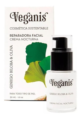 Crema Nocturna Facial Veganis Reparadora Vegano X 30 Ml - Fw