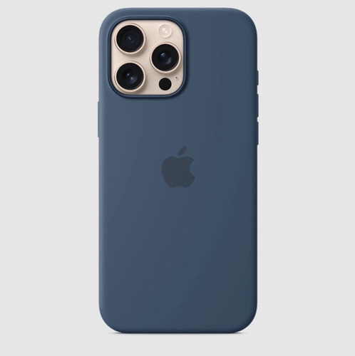 Apple - Funda De Silicona Iphone 12 Pro Azul Marino Lisa