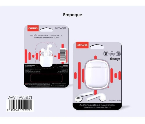 Audifono Estereo Wireless Awtwsd1 Genérica