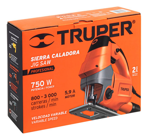 Sierra Caladora 710w Con Laser + 8 Seguetas Finas Truper