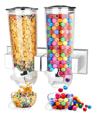 Dispensador Cereales Doble Pared Alimentos Contenedor Envase