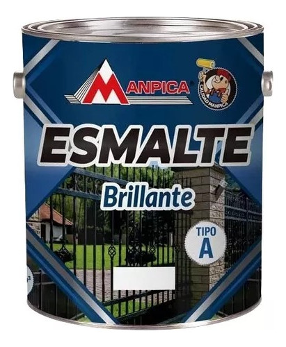 Pintura Esmalte Brillante Verde Oscuro 1/4 Galón Tipo A 