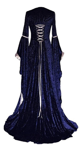 Vestido De Terciopelo Femenino Con Disfraz De Halloween De