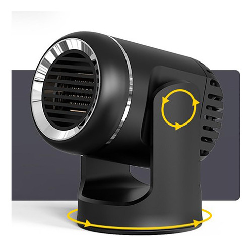Calentador De Coche Desempañador 2 En 1 Negro 12v