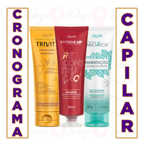 Kit Cronograma Capilar Trivitt Innovator Extreme Up