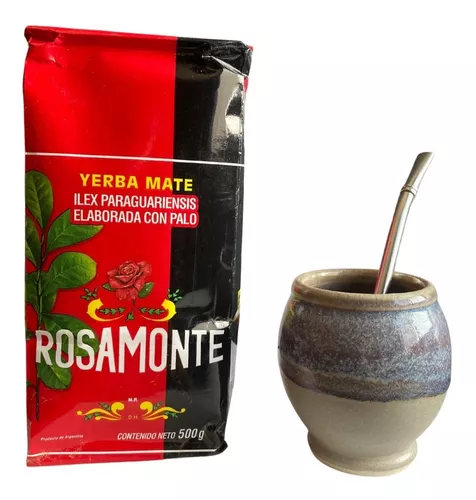 Pack Mate Argentino Bombilla Te Tisanas, Yerba Mate + Regalo