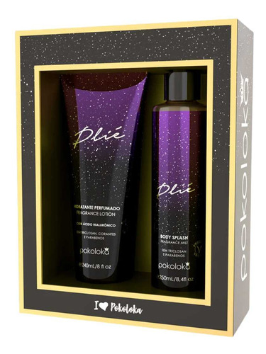 Kit Pokoloka Plié Loção Hidratante 240ml + Body Splash 250ml