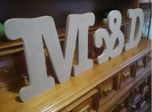 Letras, Nombres, Logos, Figuras, Recuerdos En Mdf, De 20cm