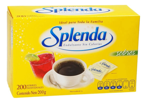 Edulcorante Splenda Original en polvo caja 200 g 200 u