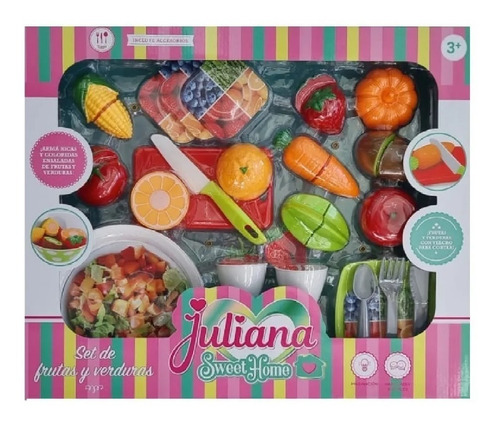 Juliana Set Frutas + Verduras + Accesorios Cocina Art 042
