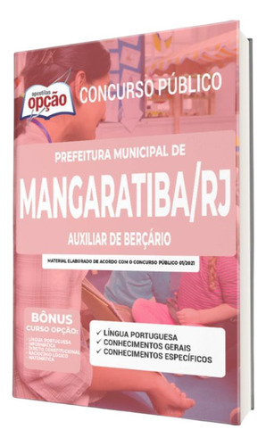Apostila Prefeitura Mangaratiba Rj - Auxiliar De Berçário