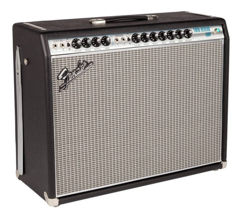 Amplificador Fender Vintage Modified Series Twin Reverb Amp Valvular para guitarra de 85W color negro/plata 127V
