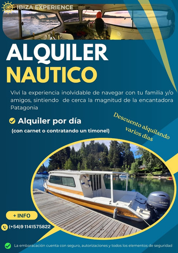 Alquiler De Lancha Villa La Angostura - Todo El Año