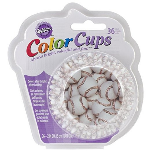 Wilton Standard Baking Copas, 36-count, Color Béisbol