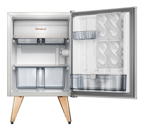 Imagen 3 de 4 de Heladera Minibar Whirlpool Wra09 Blanca 76l Retro