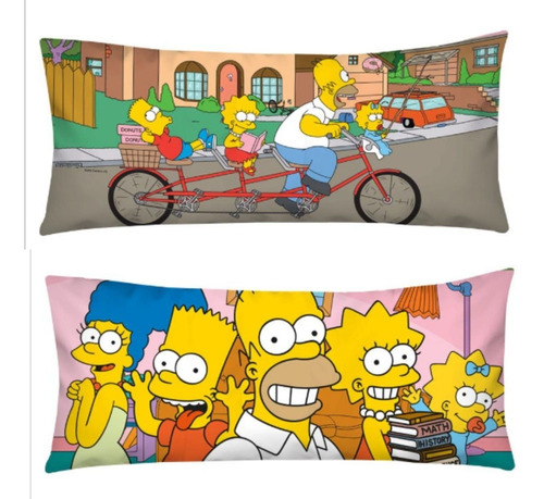 Almohada Jumbo De Los Simpson, Doble Vista Suave