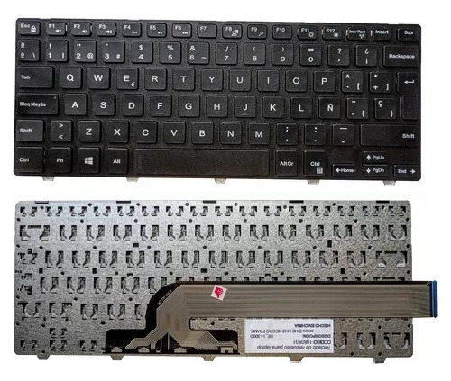 Teclado Dell Inspiron 14-3000 3447 3449 3446 3452 Con Malla