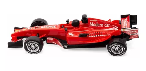 Carrinho Corrida Formula 1 A Fricção Brinquedo Super F-1 Brinquedo Infantil  miniatura com som de carro de corrida.