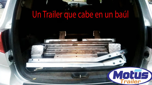 Trailer Desarmable Dolly P/remolque 800kg Modelo Patentado