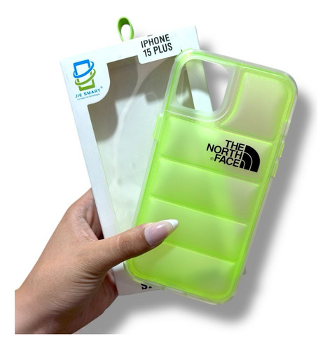 Funda Case The North Face Mate Para Iphone 2 En 1 Fosforescente Iphone 11 Pro Max