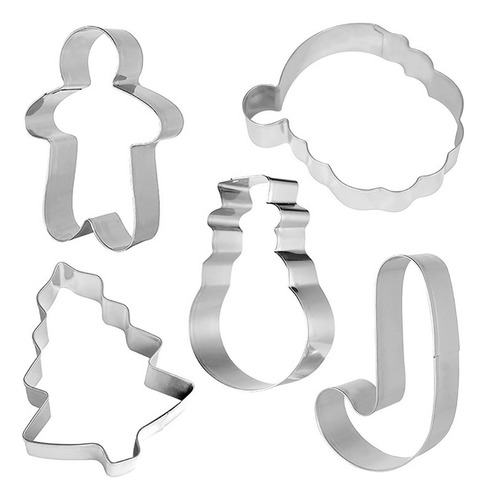 5 Moldes Para Galletas Para Hornear Galletas De Navidad.