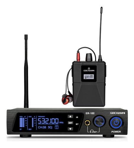 Sistema Monitoreo Gc Er102 1 Canal In Ear Bluetooth Estuche