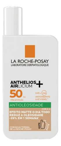Protetor Solar Facial Anthelio Fluido Fps 50 Cor 2.0